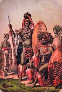Zulu warrior, colonialism, discriminatory term of the English for the indigenous population,