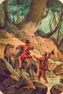 Travel adventure on the Oregon, conquest and settlement of the American West, 19th century, forest,