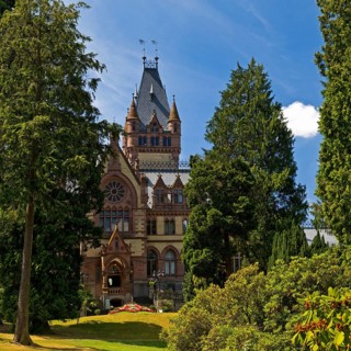 Drachenburg Castle, Siebengebirge, Königswinter, North Rhine-Westphalia, Germany