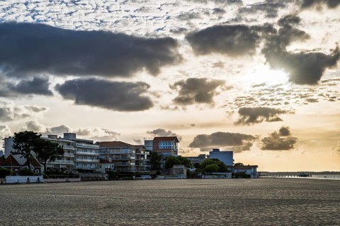 Marina and Beach in Arcachon, Gironde, France