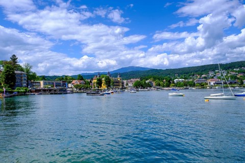 Velden am Lake Wörth with Schlosshotel, Carinthia, Austria