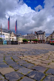 Marketplace, Mayen, Vulkaneifel, Eifel, Rhineland-Palatinate, Germany