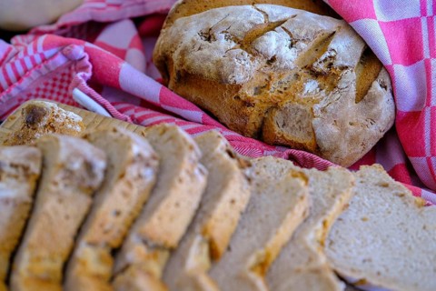 Homemade bread, fresh bread, food, Upper Bavaria, Bavaria, Germany