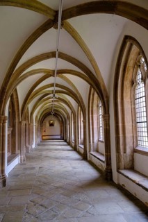 Cloister, Steinfeld Monastery, Kall, North Eifel, Eifel, North Rhine-Westphalia, Germany