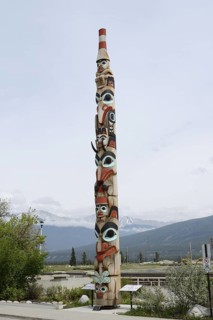 Totem Pole, Jasper, Jasper National Park, Alberta, Canada