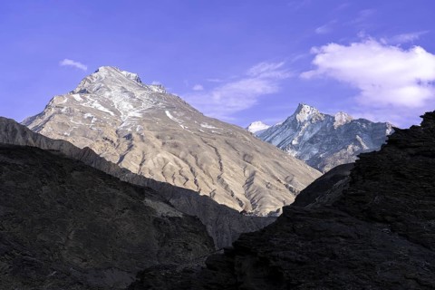 View of the Himalaya Mountains, Himalaya, Hangrang, Himachal Pradesh, India
