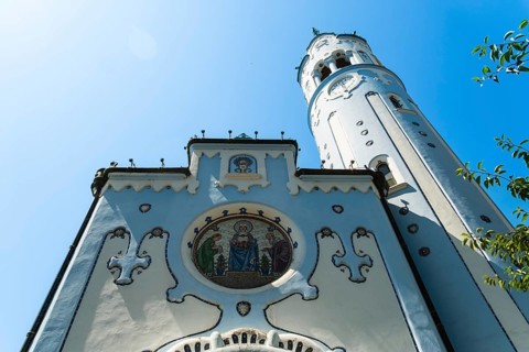 St Elisabeth's Church, also known as the Blue Church, in Bratislava, Slovakia
