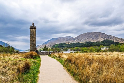 Glenfinnan Monument, Loch Shiel, Glenfinnan Viaduct, River Finnan, West Highland, Scotland, United