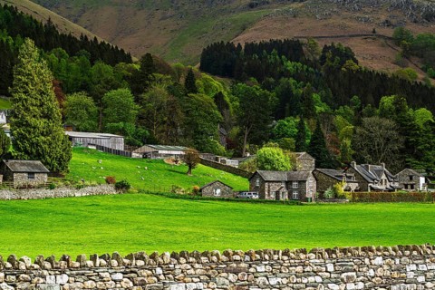 Grasmere Lake, Grasmere, Ambleside, Lake District, Westmorland, Cumbria, England, United Kingdom