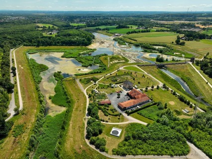 Dortmund, Castrop-Rauxel, North Rhine-Westphalia, Germany - River renaturalisation, renaturation of