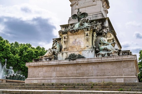 Fontaine du Char du Triomphe de la Concorde, Place des Quinconces, Bordeaux, Gironde,