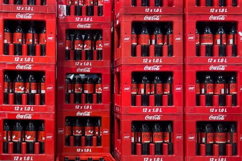1 liter bottles of sugary drink soft drink Coca Cola, Germany