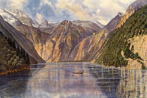 KÃ¶nigssee, mountain lake in the municipality of SchÃ¶nau am KÃ¶nigssee in the Berchtesgadener Land