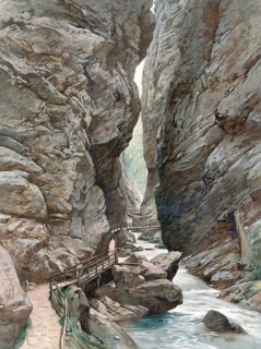 The Liechtenstein Gorge is a gorge, a few kilometers south of St. Johann im Pongau, the province of