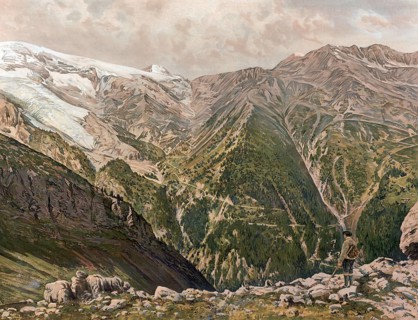 Stelvio Pass, Stelvio Pass, Passo dello Stelvio, mountain pass in the Ortler Alps, South Tyrol,