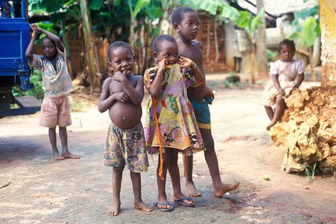Curious kids, Zanzibar, Tanzania, Africa, June 2000, vintage, retro, old, historic