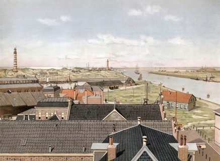 IJmuiden is the largest town in the Dutch municipality of Velsen in the province of North Holland