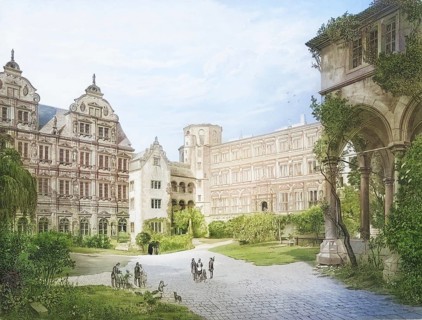Heidelberg Castle, one of the most famous ruins in Germany and the landmark of the city of