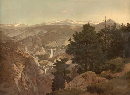 The Sierra Nevada in California with the Yosemite Valley in the background, America, authentic
