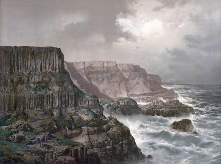 Giant's Causeway, consists of approximately 40, 000 uniformly shaped basalt columns, whose age is