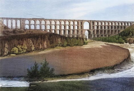 GÃ¶ltzsch Valley Bridge, railway bridge in the Vogtlandkreis district of Saxony. It is the largest