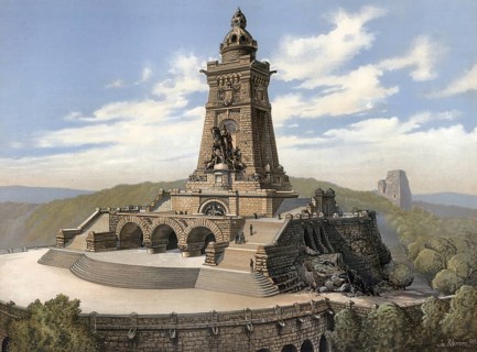 KyffhÃ¤user Memorial, Kaiser Wilhelm Memorial on the KyffhÃ¤user in Steinthaleben, KyffhÃ¤userland,