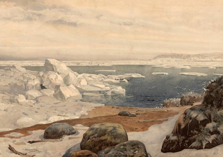 Scene from the Arctic Ocean, also Arctic Ocean, also Arctic Ocean, Arctic Sea, Greenland, authentic