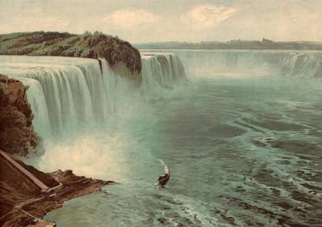 Niagara Falls, waterfalls of the Niagara River on the border between the US state of New York and