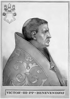 Victor III (born around 1027 in Benevento, died 16 September 1087 in Montecassino) held office as