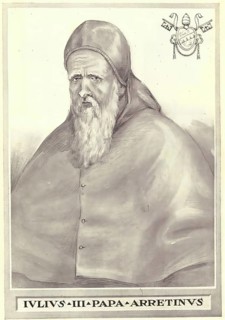Julius III (born 10 September 1487 as Giovanni Maria Ciocchi Del Monte in Rome, died 23 March 1555