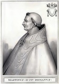 Marinus II (often erroneously called Martin III in the late Middle Ages, born in Rome, d. May 946)