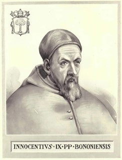 Innocent IX (born 20 July 1519 in Bologna, died 30 December 1591 in Rome), real name Giovanni