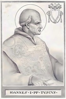John I (died 18 May 526 in Ravenna) was Pope from 13 August 523 until his death as Bishop of Rome,
