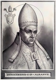 Innocent I (born in front of 401, died 12 March 417) was pope from 21 December 401 to 12 March 417,