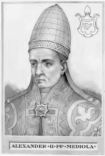 Alexander II, previously Anselmo da Baggio (born around 1010 to 1015 in Baggio near Milan, died 21