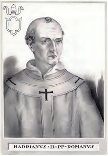 Hadrian II (born 792, died 14 December 872 in Rome) was pope for exactly five years from his