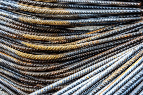 Reinforcing steel for the reinforced concrete foundation of a wind turbine, a mesh of rebar and
