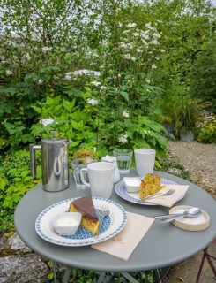 Coffee break in the Burren Perfumery Tea Room, Fahee North, Carran, County Clare, Ireland