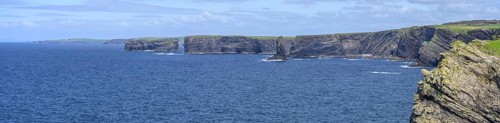 Panorama of cliffs from, Kilkee, County Clare, Ireland