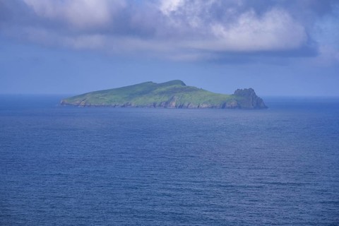 View from Clogher Head to Inishtooskert Island (sleeping Giant), Clogher, Kerry, Ireland