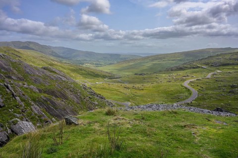 Road at Healy Pass, Clashduff, Adrigole, County Cork, Ireland