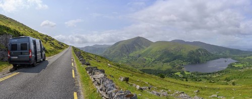 Drive to Healy Pass on the right Glanmore Lake, Coolcreen, Glanmore, Kerry, Ireland