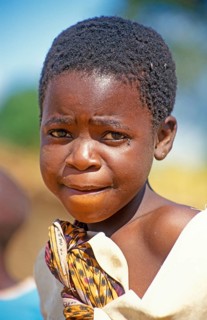 Portrait of a girl, Bwangu Mzimba, Malawi, Africa, June 2000, vintage, retro, old, historical