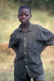 Portrait of a teenager, Bwangu Mzimba, Malawi, Africa, June 2000, vintage, retro, old, historical