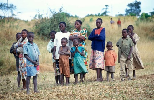People, children, boys, girls, Bwangu Mzimba, Malawi, Africa, June 2000, vintage, retro, old,