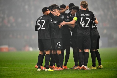 Goal celebration Ivan Fresneda Sporting Lisbon SCP (22) Joao Simoes Sporting Lisbon SCP (52) Morten
