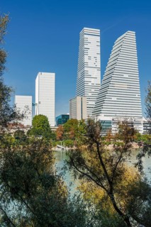Roche Tower on the Rhine in Basel