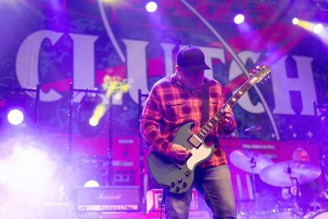 Tim Sult, guitarist from Clutch, live on UK & European Tour 2025 at Huxleys Neue Welt in Berlin on