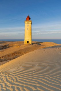 Rubjerg Knude Fyr / Rubjerg Knude lighthouse in the sand dunes on the top of LÃ¸nstrup Klint,