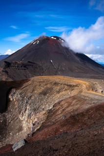 Mount Ngauruhoe, Red Crater and the Tongariro Alpine Crossing hiking trail, Tongariro National Park